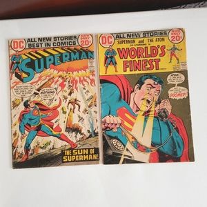 DC Comics Superman and The Atom vintage lot of 2